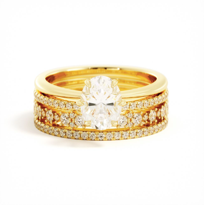 Cia | Custom Engagement Ring Set