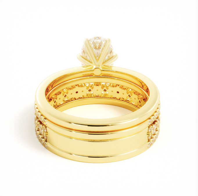 Cia | Custom Engagement Ring Set