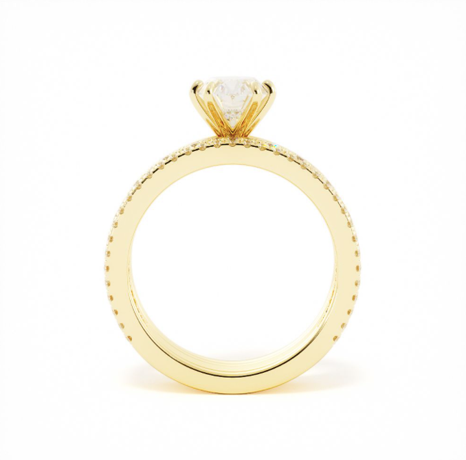 Cia | Custom Engagement Ring Set