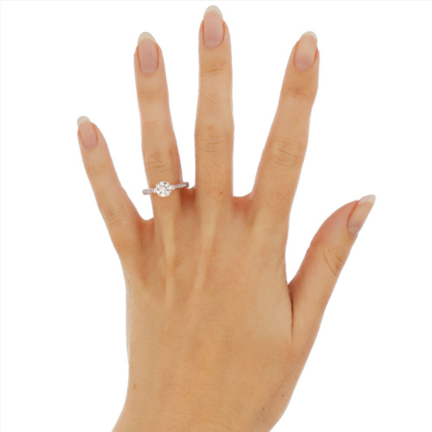 Lorianne | Custom Pink Stone Engagement Ring