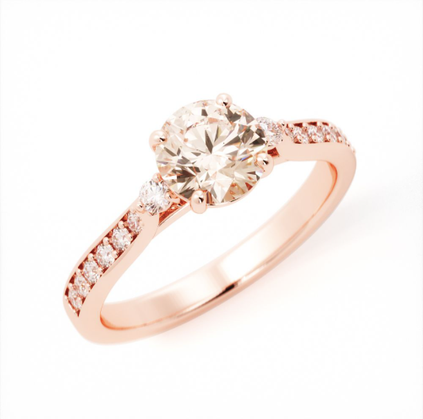 Lorianne | Custom Pink Stone Engagement Ring