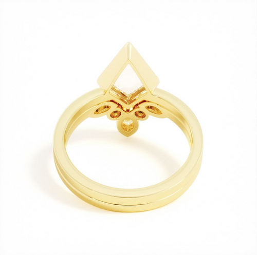Katie | Custom Kite and Contour Engagement Ring Set