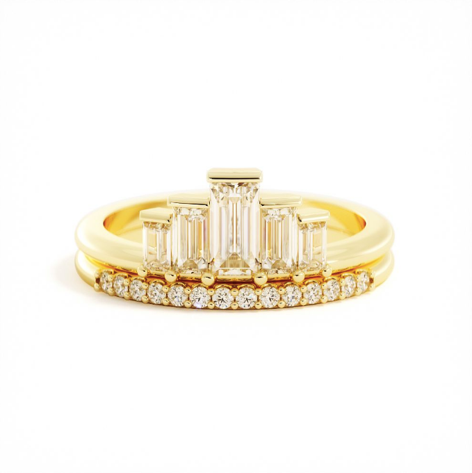 Sid | Custom Baguette Engagement Ring