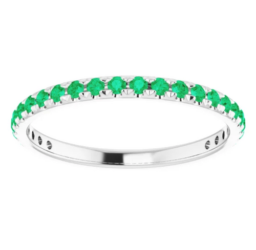 Emerald Pave Band