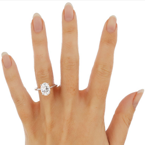 Brooke and Levi | Custom Oval Solitaire