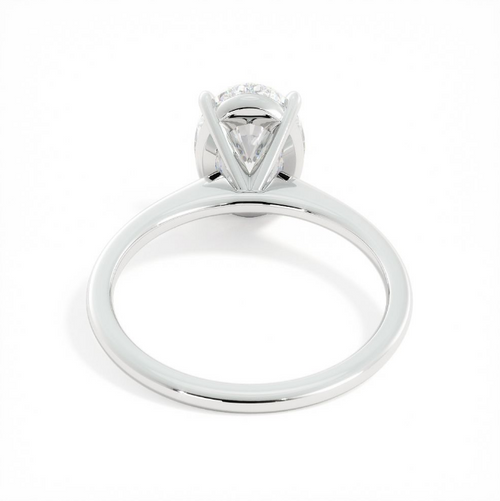 Brooke and Levi | Custom Oval Solitaire
