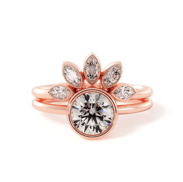 Leeya | Custom Engagement Ring Set