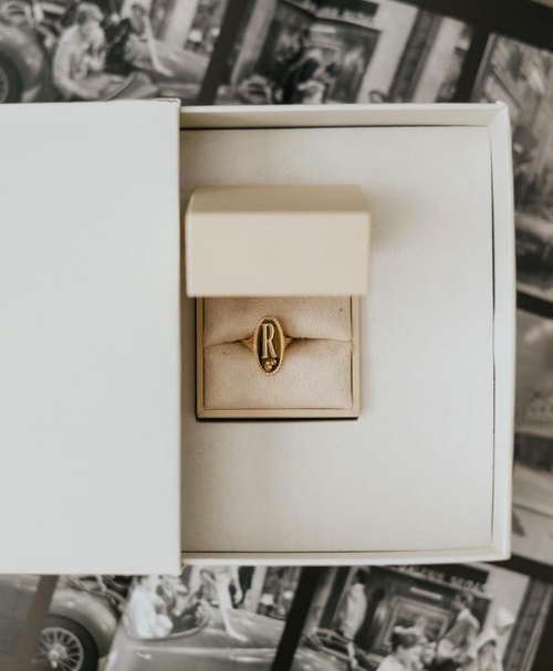 Monogrammed Elongated Signet | Quote