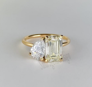 Luke | Custom Two Stone Engagement Ring