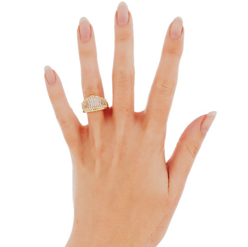 Mark and Becca | Custom Baguette Engagement Ring