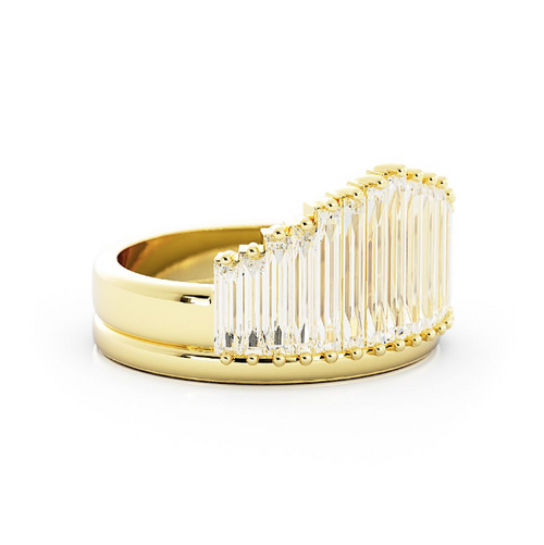 Mark and Becca | Custom Baguette Engagement Ring