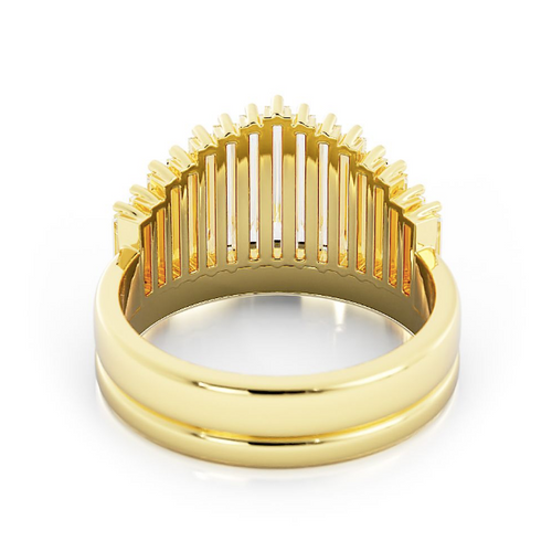 Mark and Becca | Custom Baguette Engagement Ring