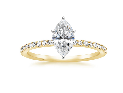 Marquise with a Pavé Band