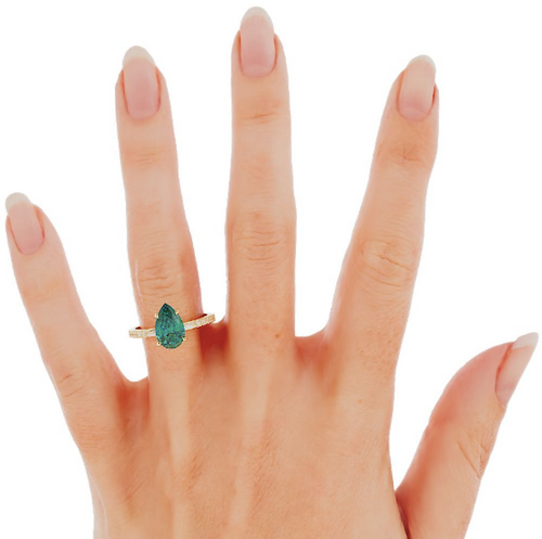 Hayley | Pear Engagement Ring