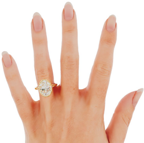 Brynlee | Custom Fleur with Scalloped Bezel