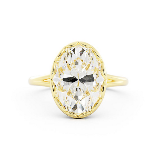 Brynlee | Custom Fleur with Scalloped Bezel