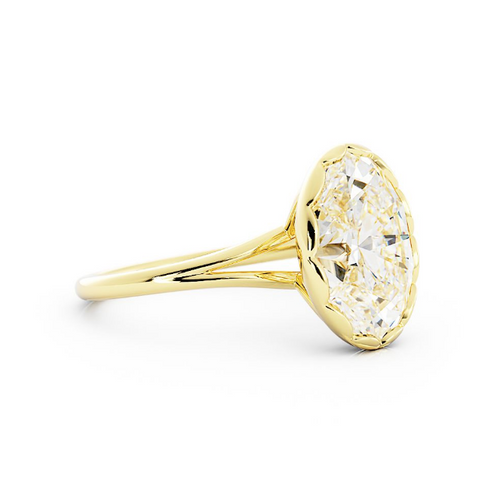 Brynlee | Custom Fleur with Scalloped Bezel