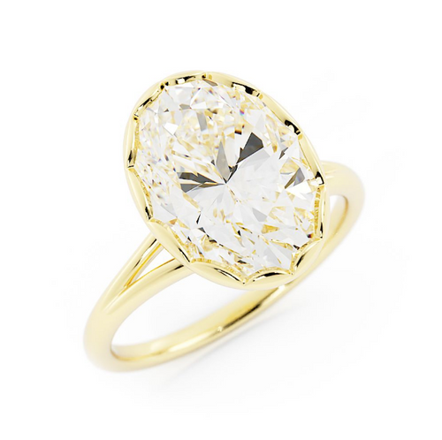 Brynlee | Custom Fleur with Scalloped Bezel