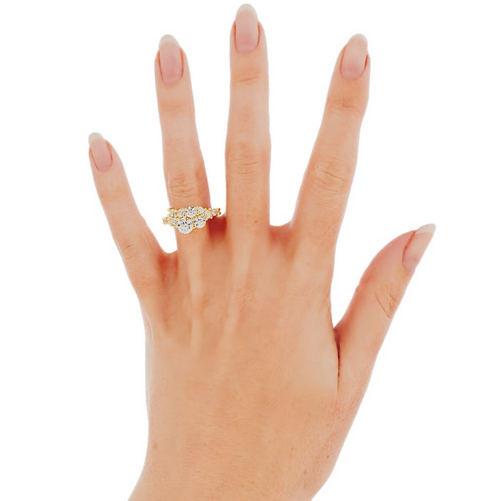 Cyndi | Custom Cluster Engagement Ring