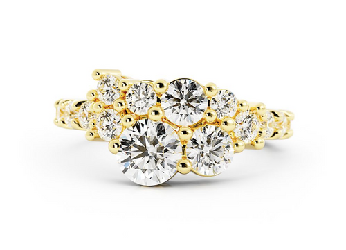 Cyndi | Custom Cluster Engagement Ring