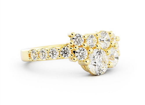 Cyndi | Custom Cluster Engagement Ring