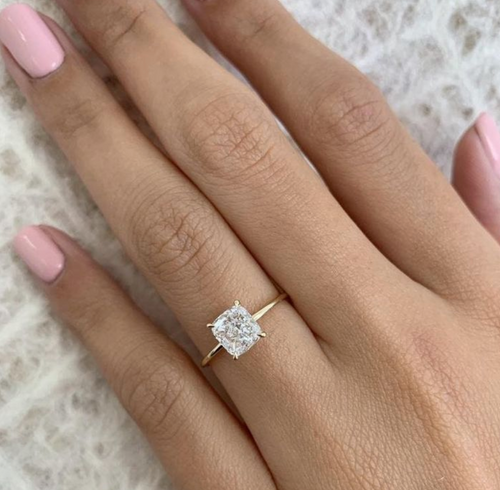 Cushion Solitaire | Hidden Halo