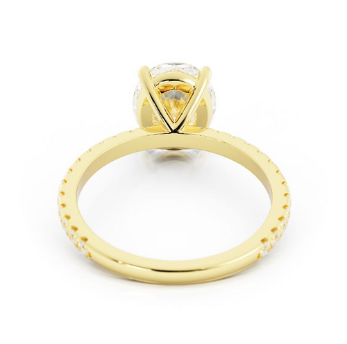 Mark | Custom Oval Pavé Engagement Ring