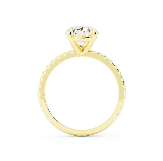 Mark | Custom Oval Pavé Engagement Ring