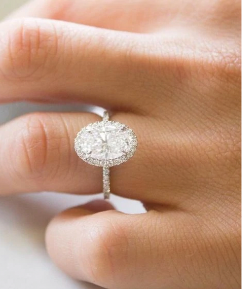 Ryan | M1014 | Custom Dainty Halo with Split Band