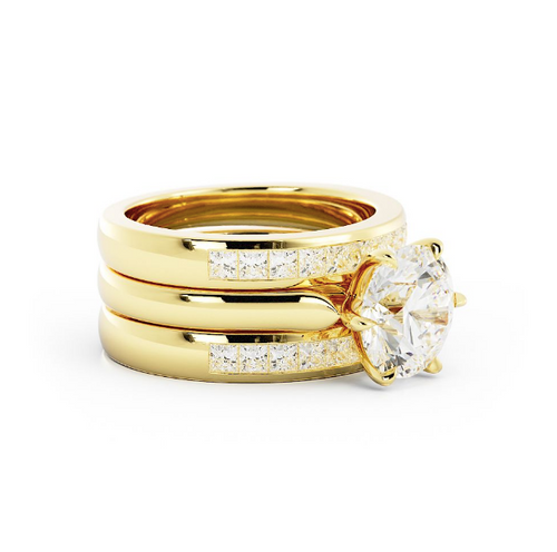 Ashley | Custom Wedding Band Set