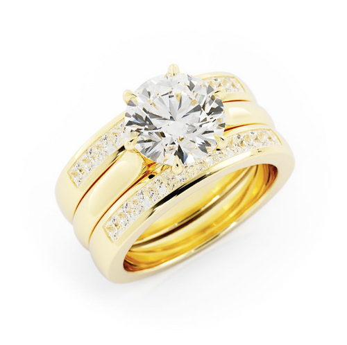 Ashley | Custom Wedding Band Set