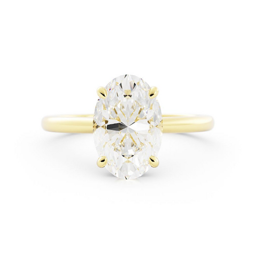 Cole | Custom Oval Solitaire
