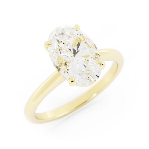 Cole | Custom Oval Solitaire