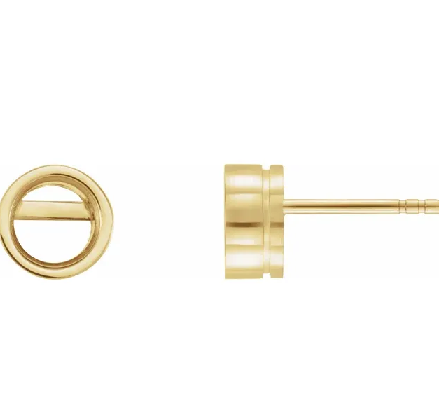 Erin Thunell | Bezel Earrings