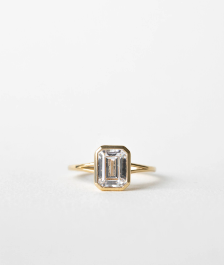 Custom Fleur Emerald | White Sapphire
