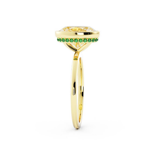 Brenden | Aquamarine Hidden Halo