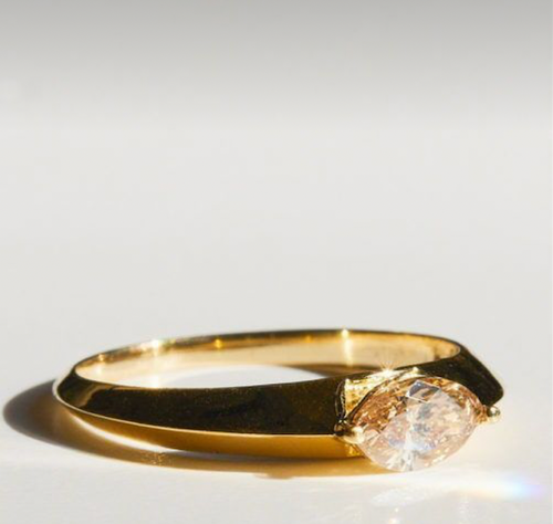 Mazi | Custom Marquise Engagement Ring