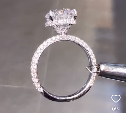 Maycee | Custom Micro Pavé Engagement Ring