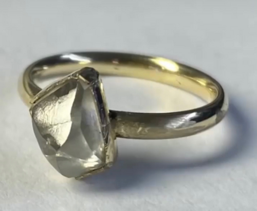Nerissa | Custom Raw Cut Diamond Engagement Ring