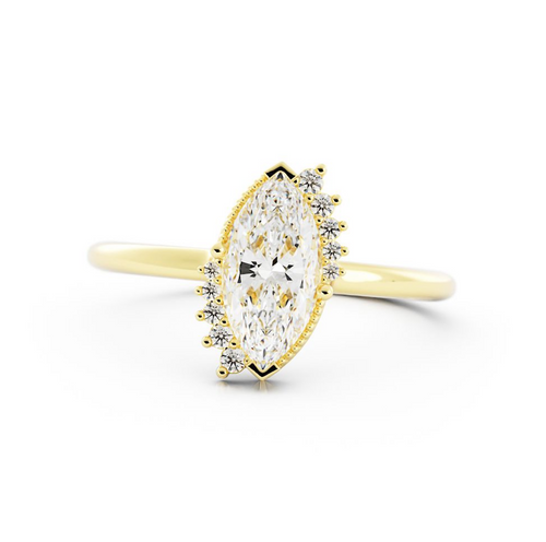 Payton | Custom Marquise Engagement Ring