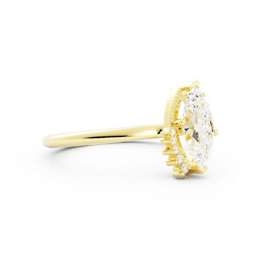 Payton | Custom Marquise Engagement Ring