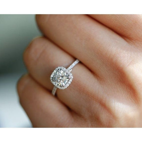 Dainty Cushion Halo | Quote