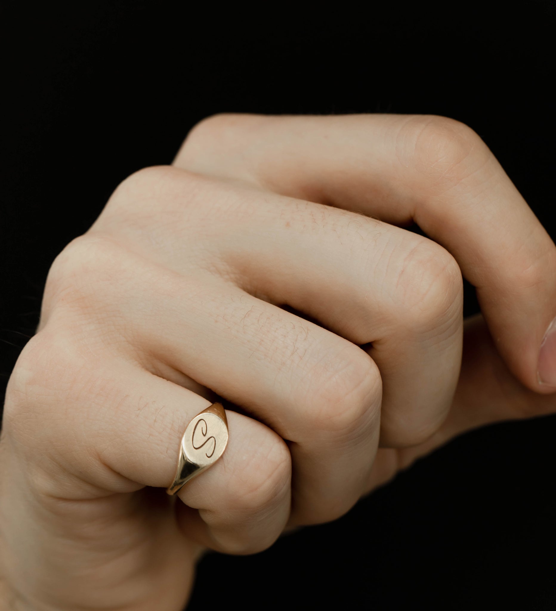 Engraved Oval Signet – June Rings