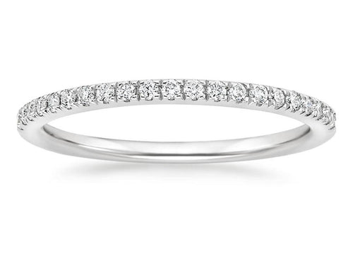 Amanda | Platinum Pavé Band
