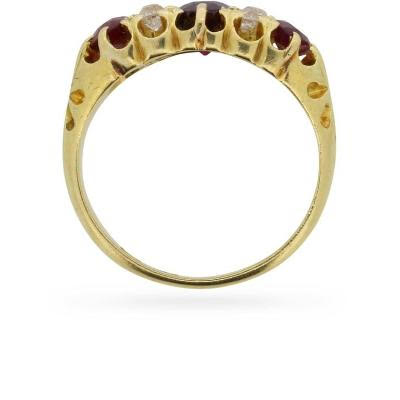 Vintage Ruby & Diamond Band | Quote